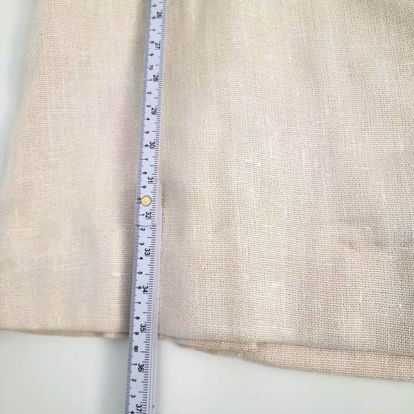 Pab Ltd RARE 60s Cream Black Faux Leather Accented Button Back Dress Size Small - Picture 8 of 12